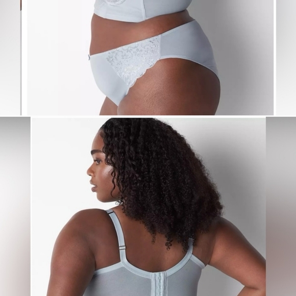 Cacique, Silver lace, longline bra 42G - Picture 2 of 6